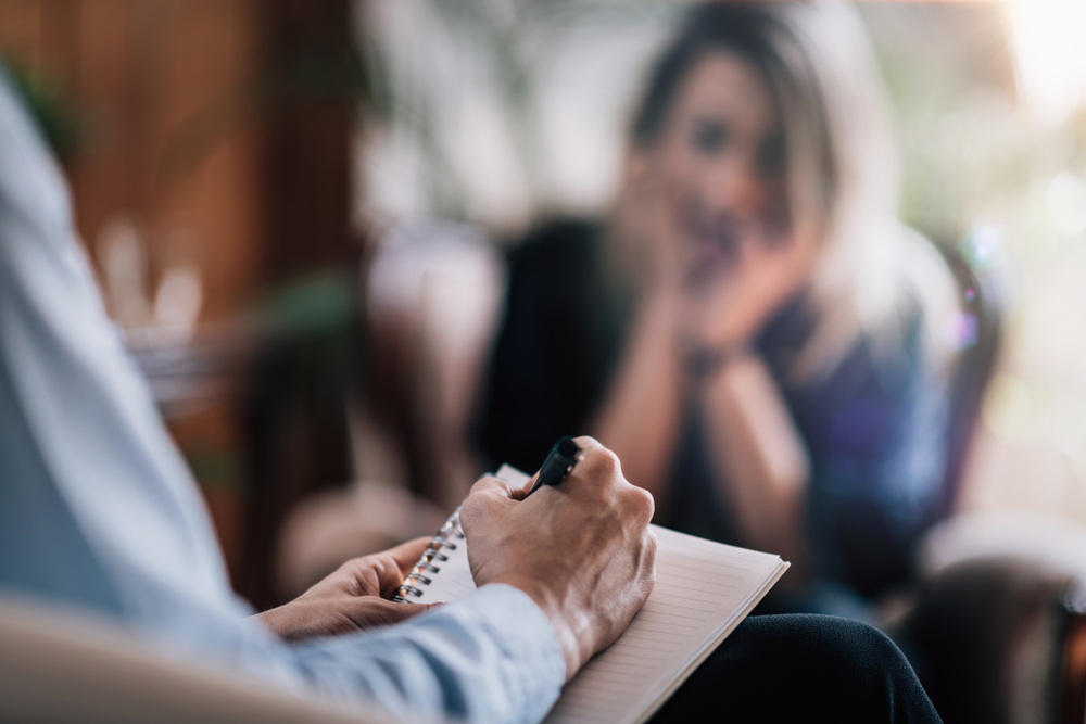 Group therapy session during dysthymia treatment at Serenity Path Recovery